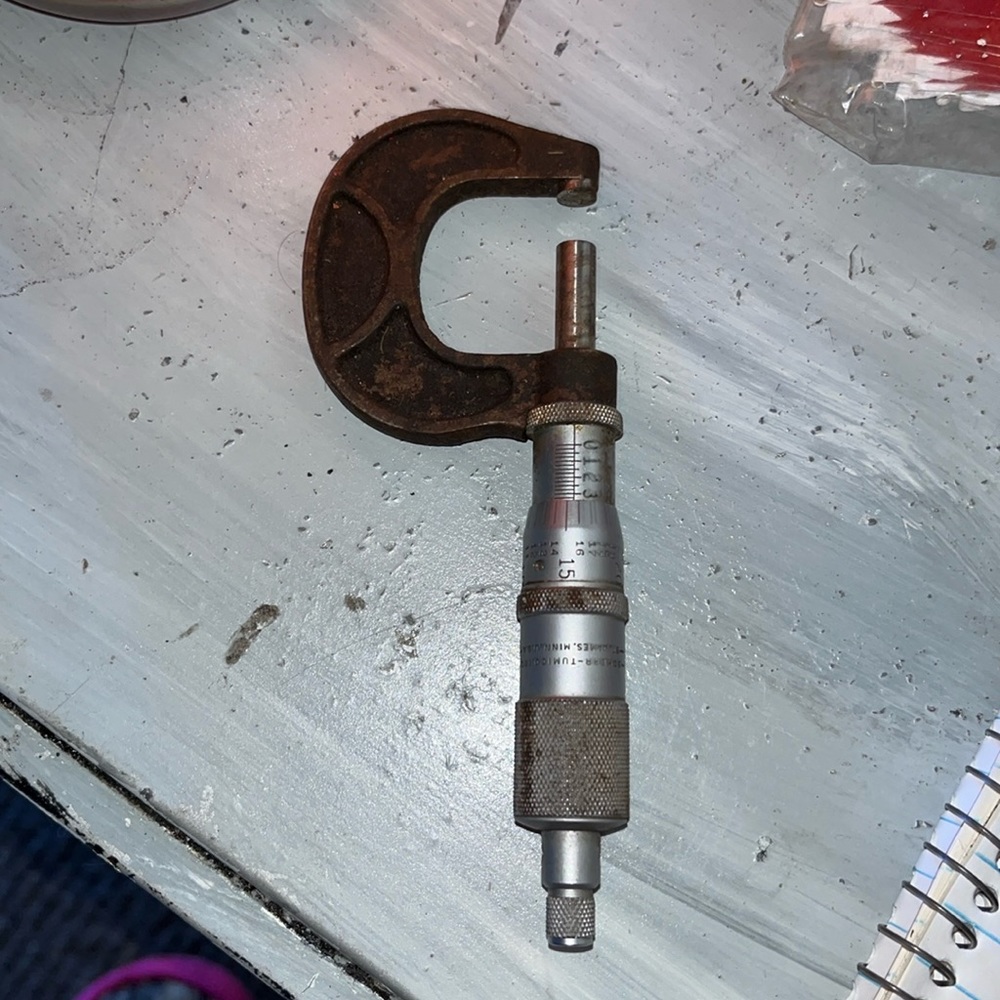 Vintage Scherr-Tumico 0-1" Micrometer Rare Find
